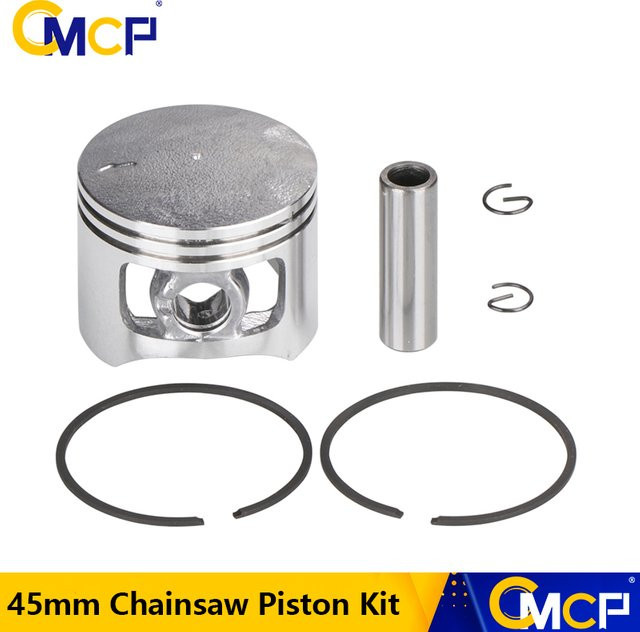 CMCP Kettensägenkolbensatz 45 mm für 5800 58CC Kettensägen-Ersatzteile in Silber - Bild 1