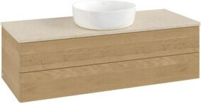 V&B Waschtischunterschrank Antao mit Beleuchtung, Farbe Honey Oak, B/T/H: 120 x 50 x 50 cm - Bild 1
