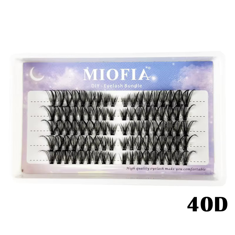MIOFIA Wimpernverlängerungen 3D Cluster, 90 Bündel, Natürlich, Unisex - Bild 6