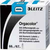 Leitz Buchstabensignal Orgacolor blau zur Markierung von Papier - Bild 1