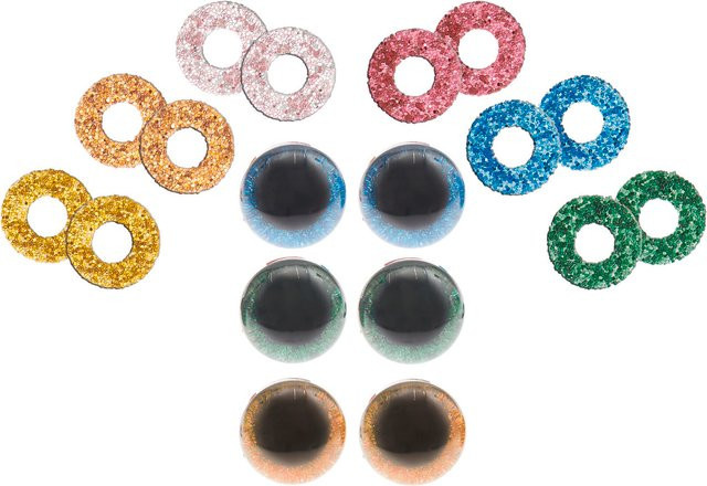 Rico Design Sicherheitsaugen-Set für Kuscheltiere, 6 Farben, Zubehör - Bild 1