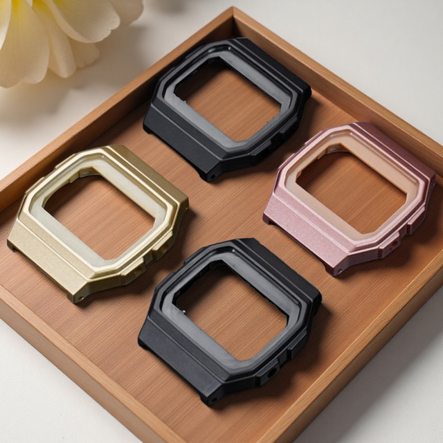 Casio Uhrenarmband Mod Kit, Harz, Schwarz, Gold, Rose, Uhrenzubehör - Bild 1