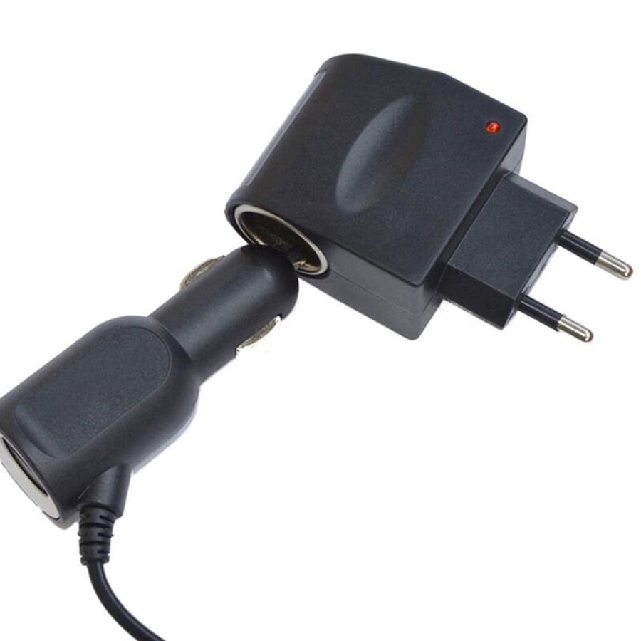 Universeller 220V AC zu 12V DC Auto-Stromadapter in Schwarz als Steckdosenkonverter für den Haushalts-Zigarettenanzünder mit EU-Stecker - Bild 5
