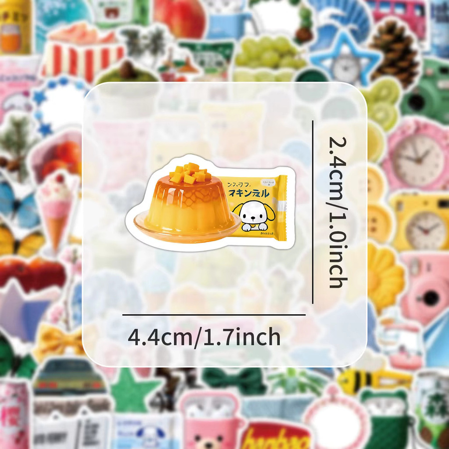 102 Stück dekorative Aufkleber mit Sommermotiven für Scrapbooking und Journaling von Golden Memory Stickers Store in Gold und Multicolour - Bild 2