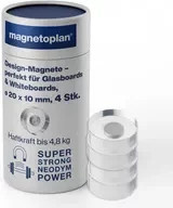 Magnetoplan Magnet Design Acryl Magnet Transparent Durchmesser: 20 mm, 4 Stück - Bild 2