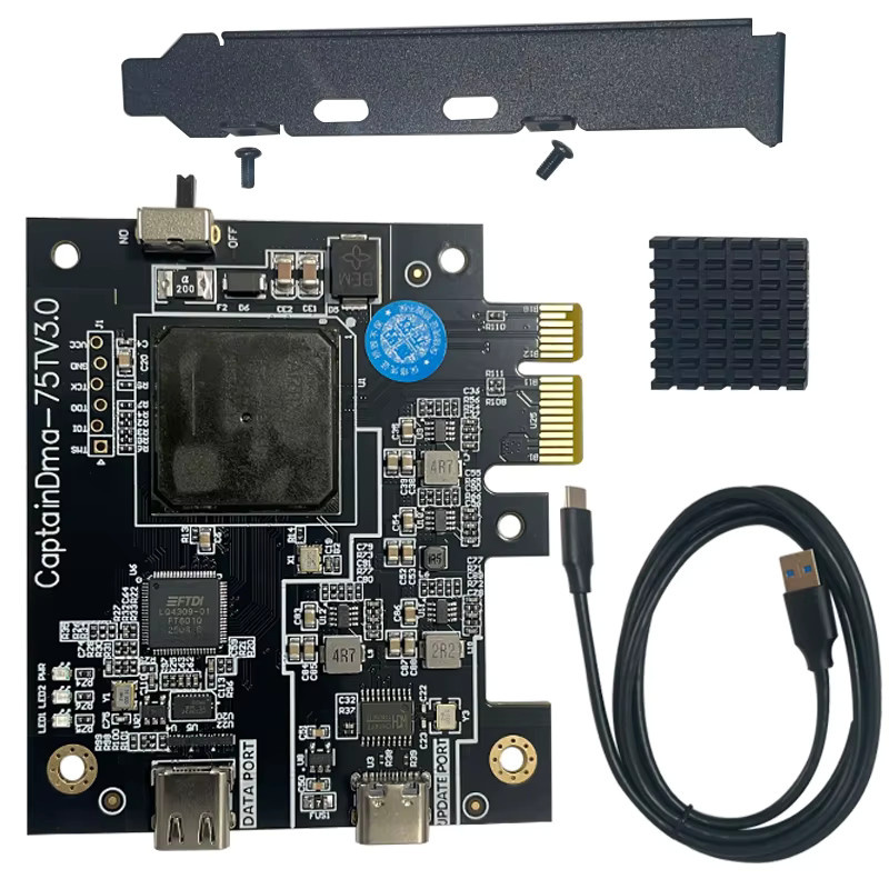 Cap DMA 75T FPGA DMA Board für Kmbox Makcu Video Blender in Schwarz - Bild 2