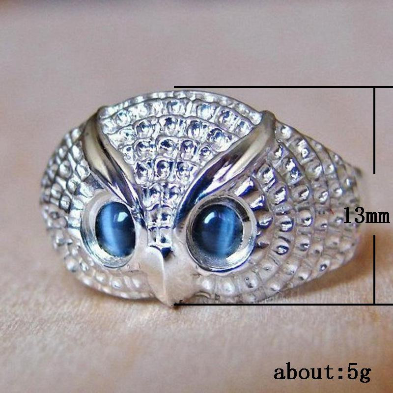 Eulen Ring, 925 Silber, Zirkonia, Damen - Bild 3