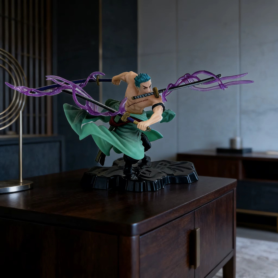 Bandai One Piece Roronoa Zoro Action Figure, 10 cm, Einzelfigur - Bild 5