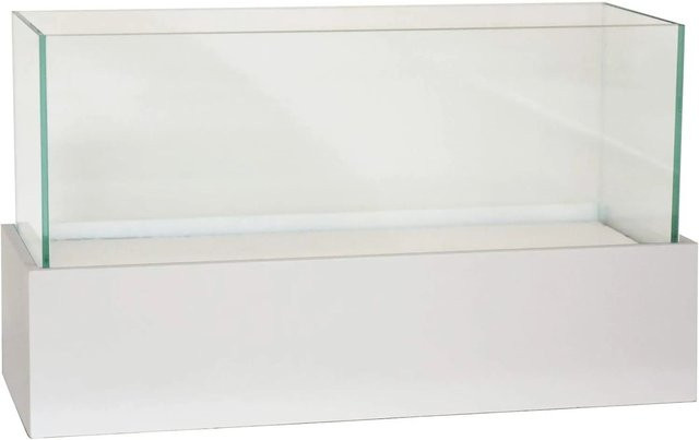 Vivanno Tischwindlicht Candelito in Weiß aus Glas und Fiberglas, B/T/H: 20 x 29 x 1 cm - Bild 1