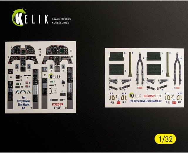 Kelik F-5F Interior 3D-Decals - Bild 1