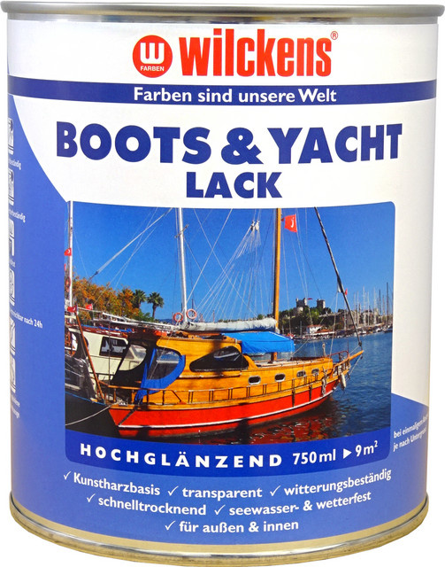Wilckens Boots- und Yachtlack hochglänzend transparent, 750 ml - Bild 1