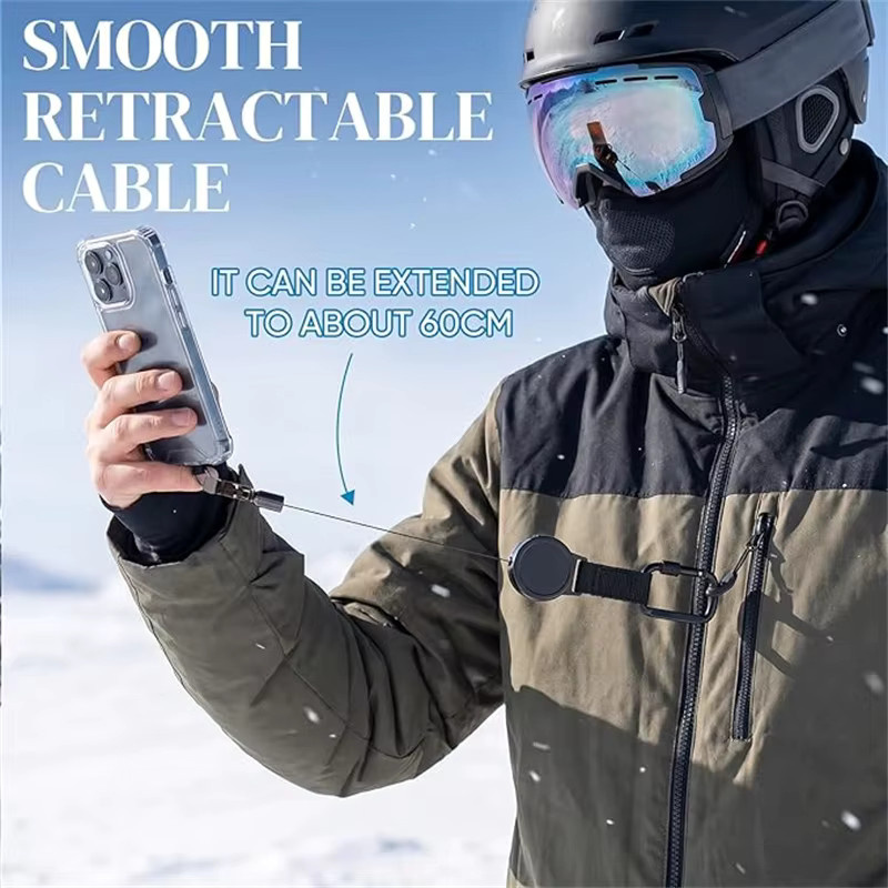 Diebstahlsichere Outdoor-Handyhülle mit einziehbarer Anti-Verlust-Schlaufe für Apple iPhone 16 E - Bild 3