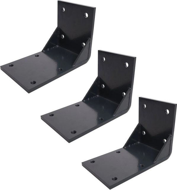 MCW 3er-Set Deckenadapter für Kassetten-Markise H124 zur Deckenmontage in Anthrazit aus pulverbeschichtetem Stahl - Bild 1
