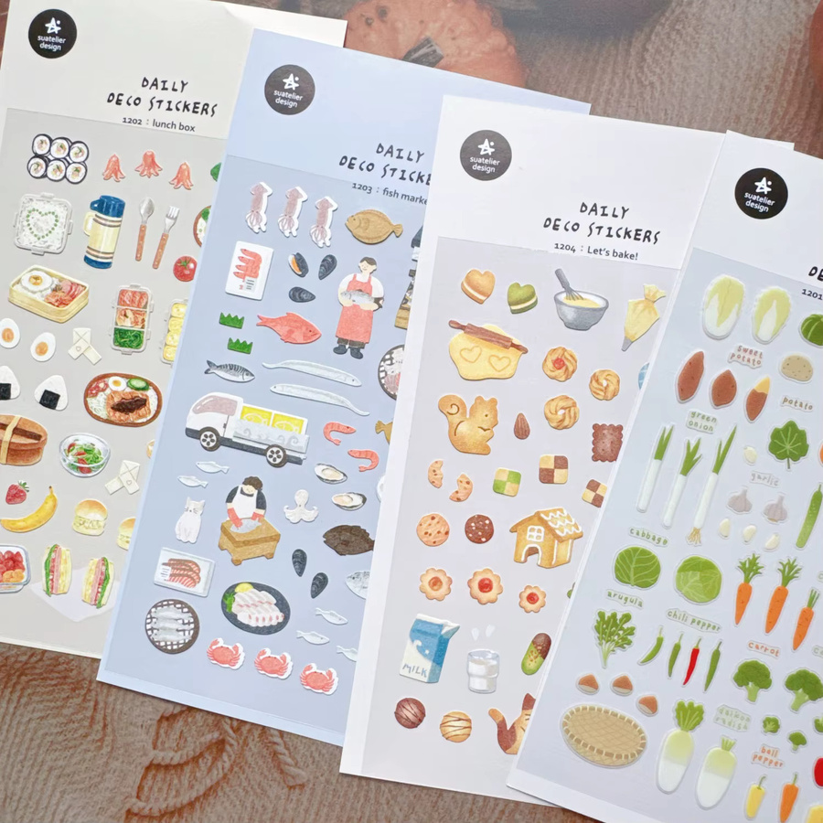 Suatelier Fischmarkt Papieraufkleber für Scrapbooking und DIY Journaling in Multicolour - Bild 1