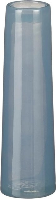 Mica Decorations Vase Xandra aus Glas in Hellblau, Höhe: 23,5 cm, Durchmesser: 7 cm - Bild 1