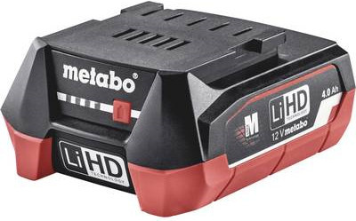 Metabo LiHD Akkupack 12 V mit 4,0 Ah in Schwarz-Rot - Bild 1