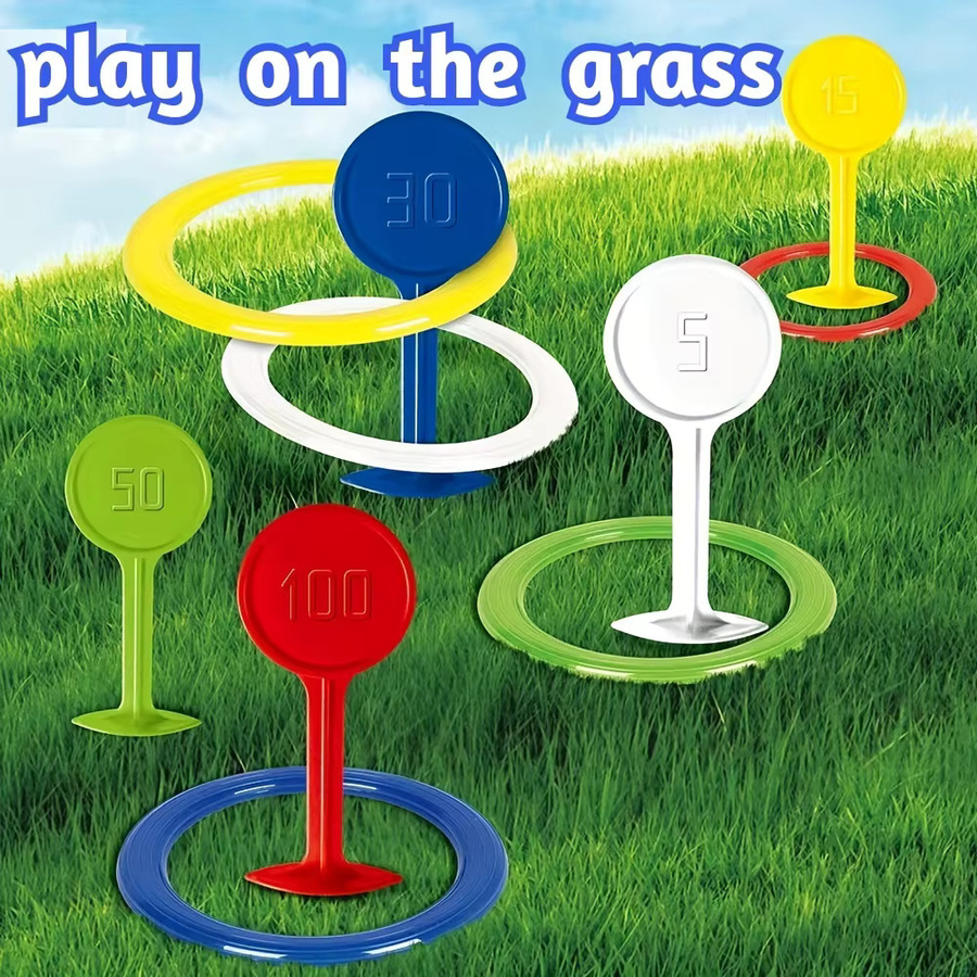 SONGYI Ringwurfspiel aus Kunststoff, Bunt / Mehrfarbig, ab 3 Jahren - Bild 3
