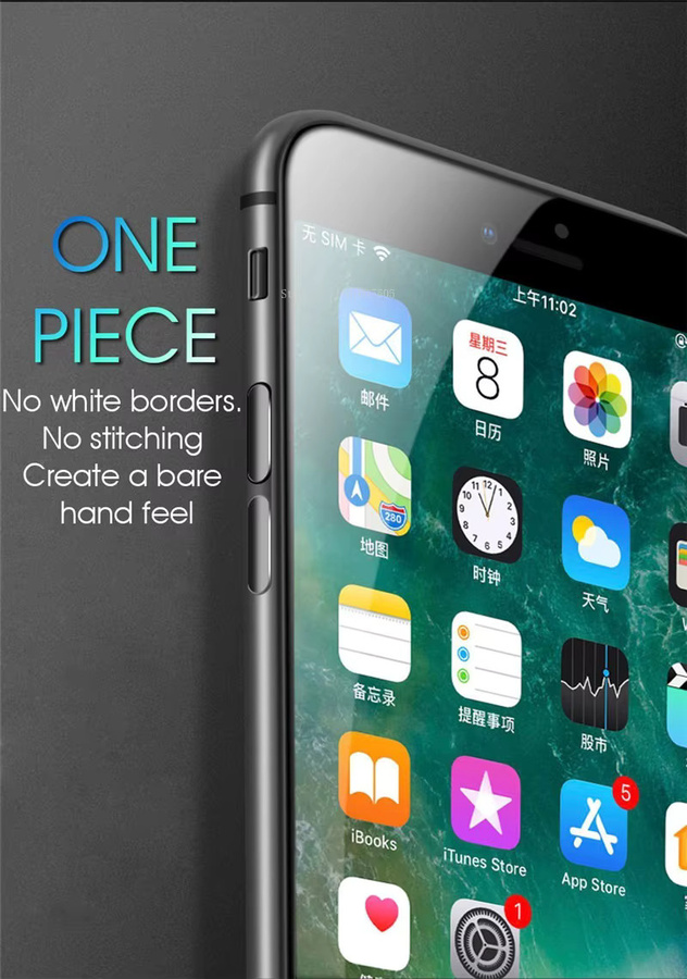 Vieruodis 3D-Vollabdeckung Displayschutzfolie aus gehärtetem Glas für iPhone, transparent - Bild 5
