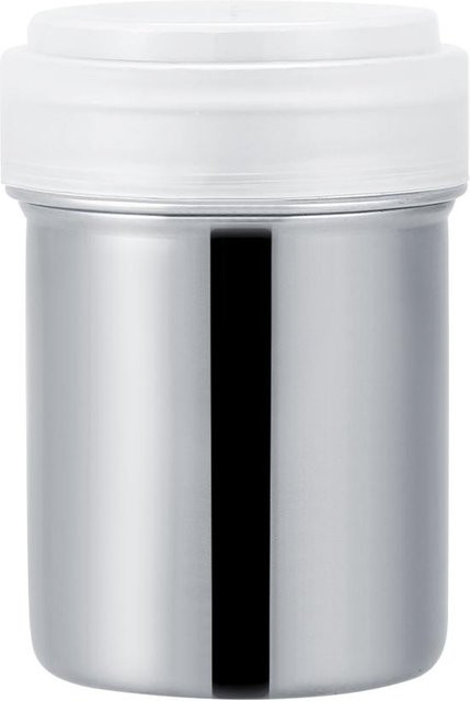 CosyHome Edelstahl Puderstreuer Dose in Grau für Kakao, Zucker, Kaffee oder Gewürze - Bild 1