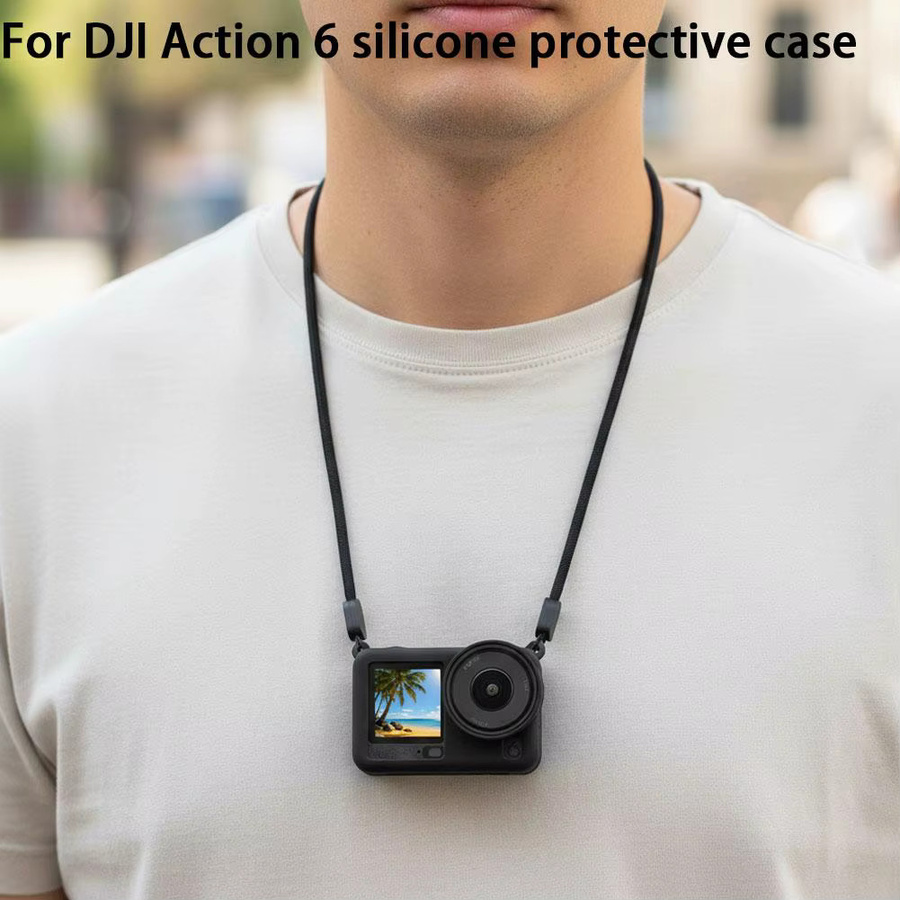 DJI Osmo Action 6 Silikonhülle mit Objektivschutzkappe in Schwarz - Bild 6