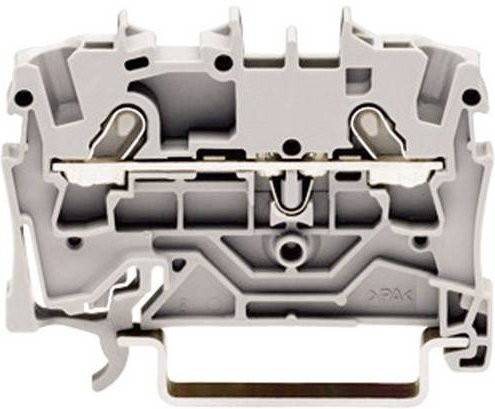 WAGO 2001-1201 Durchgangsklemme mit Zugfeder in Grau, 4.20mm - Bild 1