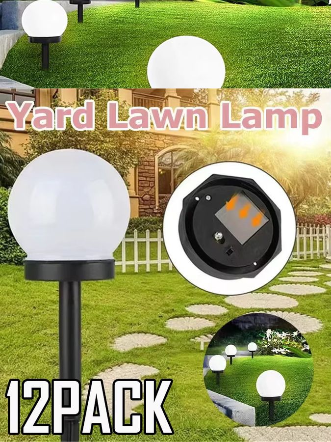 Solarbetriebene LED Kugellichter aus ABS für die Gartendekoration im Außenbereich - Bild 7
