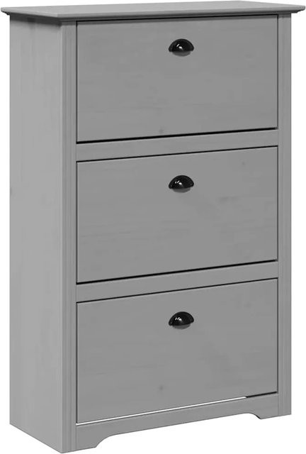 vidaXL Schuhregal BODO in Grau mit Schubladen und Türen, B/T/H: 80 x 35 x 118 cm - Bild 1
