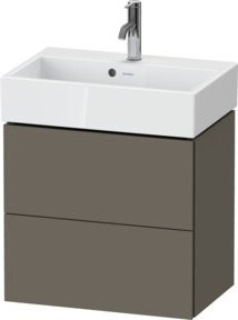 Duravit Waschtischunterschrank Compact L-Cube mit 2 Schubladen, Wandmontage, B/T/H: 58,4 x 39,1 x 54,4 cm - Bild 1