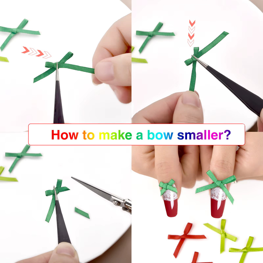100 Stück Mini-Satinbänder in Multicolour für DIY-Handwerk und Dekoration - Bild 2