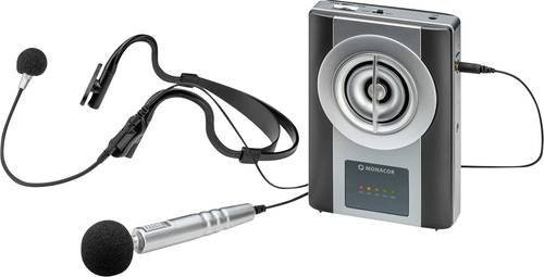 Monacor Hand-Sprachmikrofon WAP-8 in Schwarz mit Windschutz, Tasche und Kabel - Bild 1