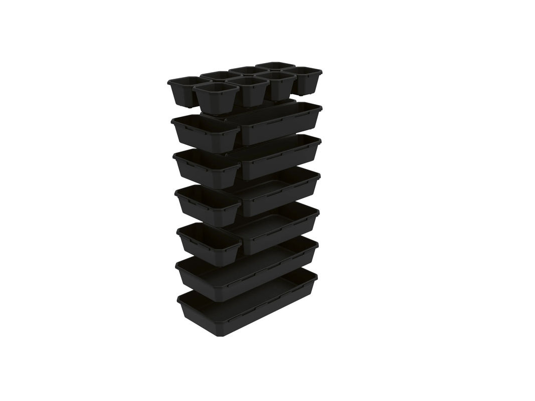 PARKSIDE Organizer-Sortierschalen-Set, 20-teilig, schwarz - Bild 2
