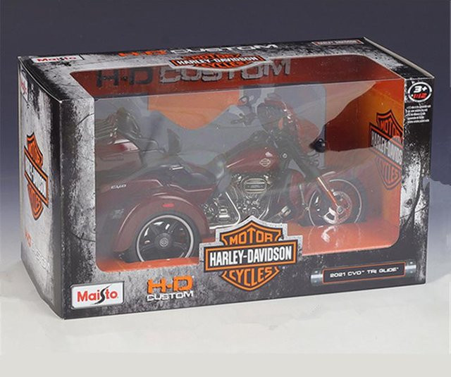 Maisto Harley Davidson Cvo Tri Glide, Straßenmotorradmodell, 1:12, ab 3 Jahren - Bild 1