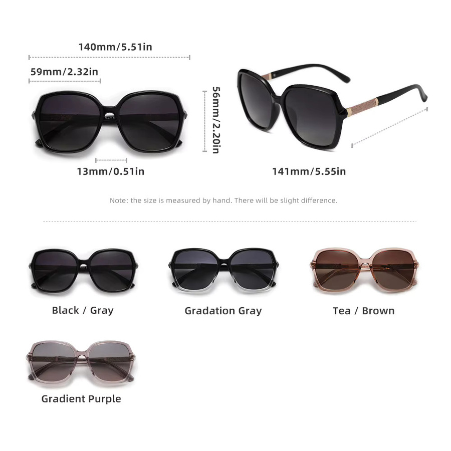 FORQUEEN Sonnenbrille Schmetterling, Vollrand, Kunststoff, Damen - Bild 2