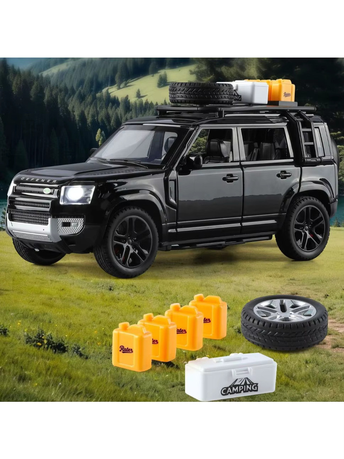 Defender 110 Geländewagen, Spielzeugmodell Auto, 1:24, mit Sound und Licht - Bild 3