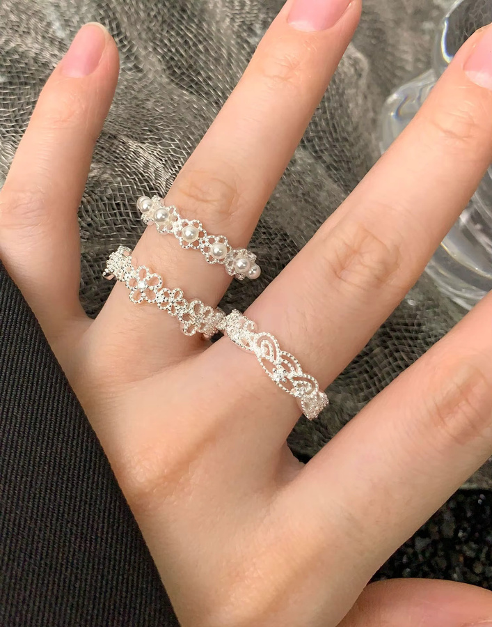 F.I.N.S Ring, 925 Silber, Perle, Damen - Bild 2