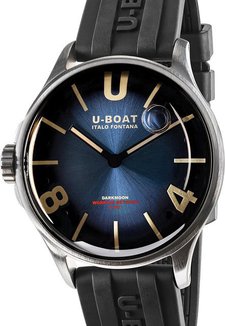 U-Boat Armbanduhr, Quarz, Edelstahl, 41,5 mm, Herren, Blau - Bild 1