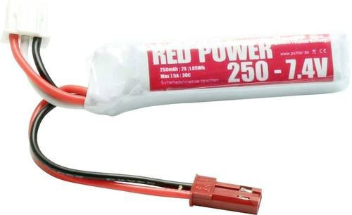 Red Power LiPo Akku Modellbau-Akkupack 7.4V 250 mAh mit JST Anschluss im Softcase - Bild 1