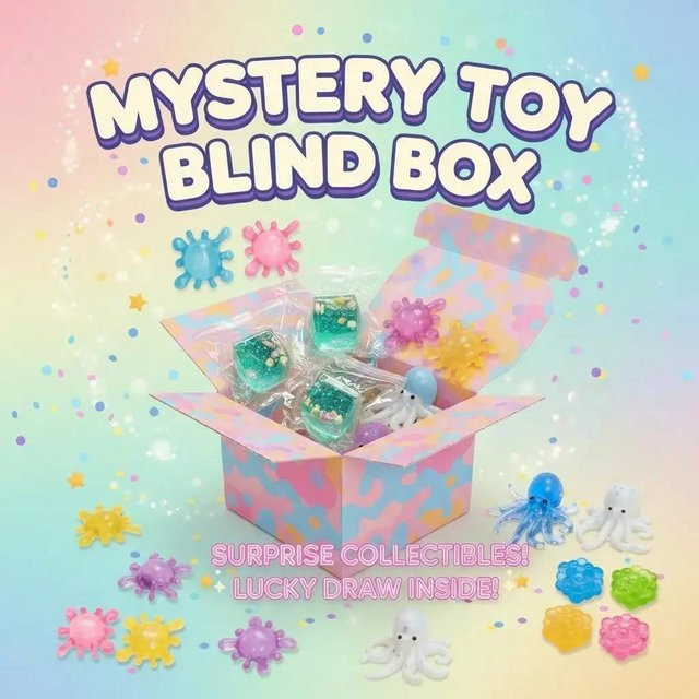 Mystery Box Squishy Spielzeug, Blind Box Stressabbau Set - Bild 1