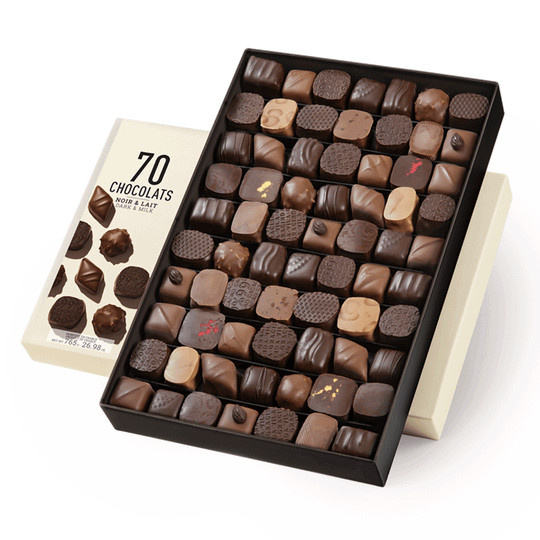 Cluizel Pralinen Coffret Noir & Lait No. 70 765 g - Bild 2