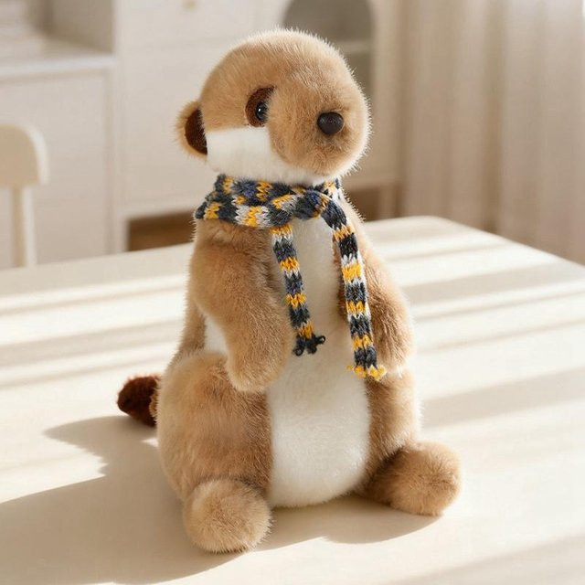 Yiran toy Erdmännchen Plüschtier, mit Schal, 22cm - Bild 1