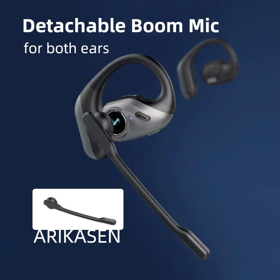 Arikasen Bluetooth In-Ear Kopfhörer mit Mikrofon und Geräuschunterdrückung in Schwarz und Grau - Bild 4
