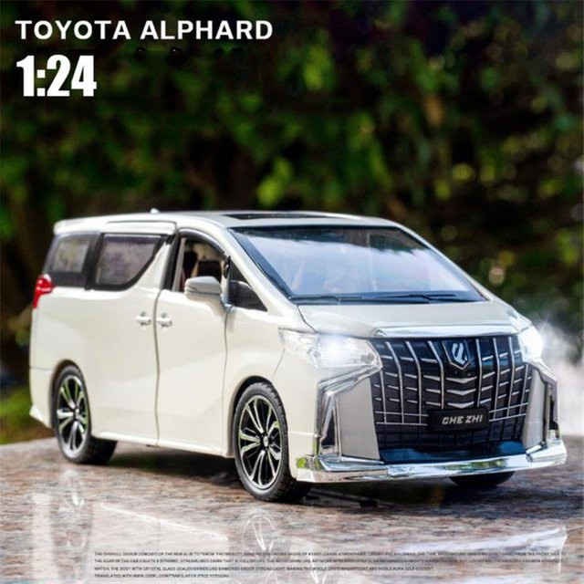 YBC YIBAICHENG Alphard Diecast Auto Modell, 1:24, Metall, mit Sound und Licht - Bild 1