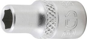 BGS Steckschlüssel-Einsatz Sechskant 10652 in Silber, Antrieb Innenvierkant 6,3 mm (1/4"), SW 7/32" - Bild 1