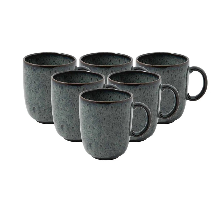 Villeroy & Boch like. Becher mit Henkel Lave Gris 6er Set 400 ml - Bild 2