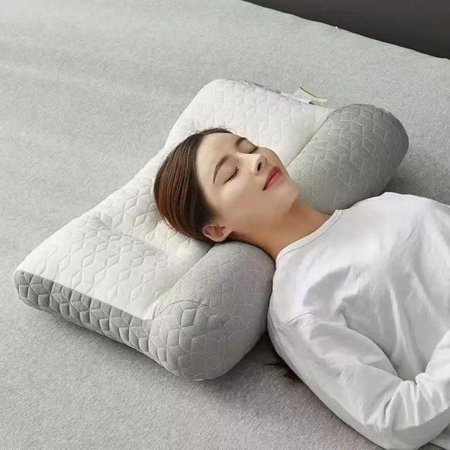 Yiran Furniture Nackenstützkissen aus Latex zum Schutz der Halswirbelsäule für Erwachsene, B/H: 65 x 40 cm - Bild 1