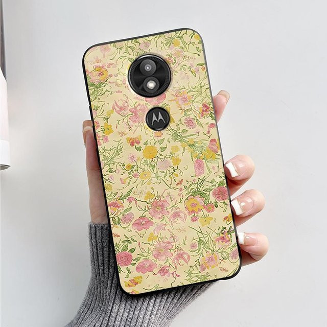 Weiche Silikon-Schutzhülle mit Cartoon-Design für Motorola Moto G7 Play und Moto G7 Power in Schwarz - Bild 1