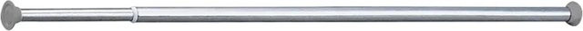 Delabie Duschvorhangstange ECO D20 gerade ausziehbar, Farbe: Silber, Material: Aluminium, Breite: 76 - 126 cm - Bild 1