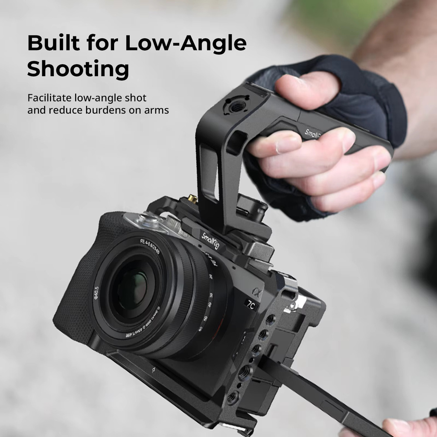 SmallRig Top-Griff mit NATO-Klemme in Schwarz für Sony, Canon und Nikon, Tragbarer Kamera-Griff (Modell 5977) - Bild 5