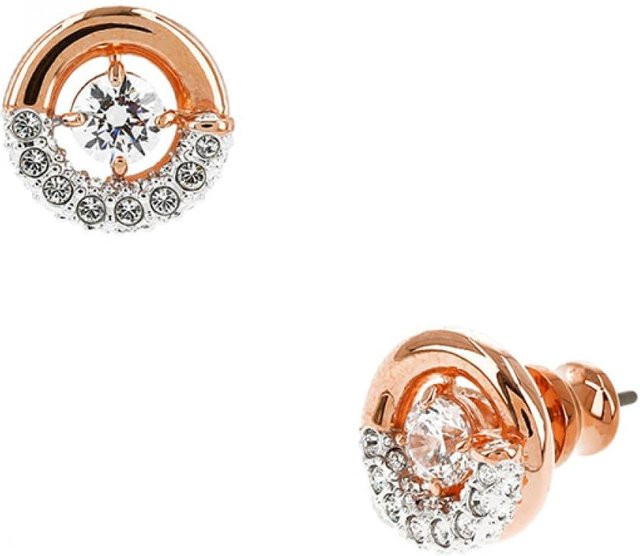 Swarovski Dextera Ohrstecker, Roségold, Zirkonia, Kristall, Damen - Bild 1