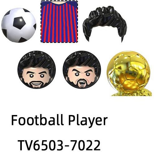ZMM TOYS Berühmter Fußballspieler Star Nummer 7, Modellbausteine, ab 7 Jahren - Bild 1
